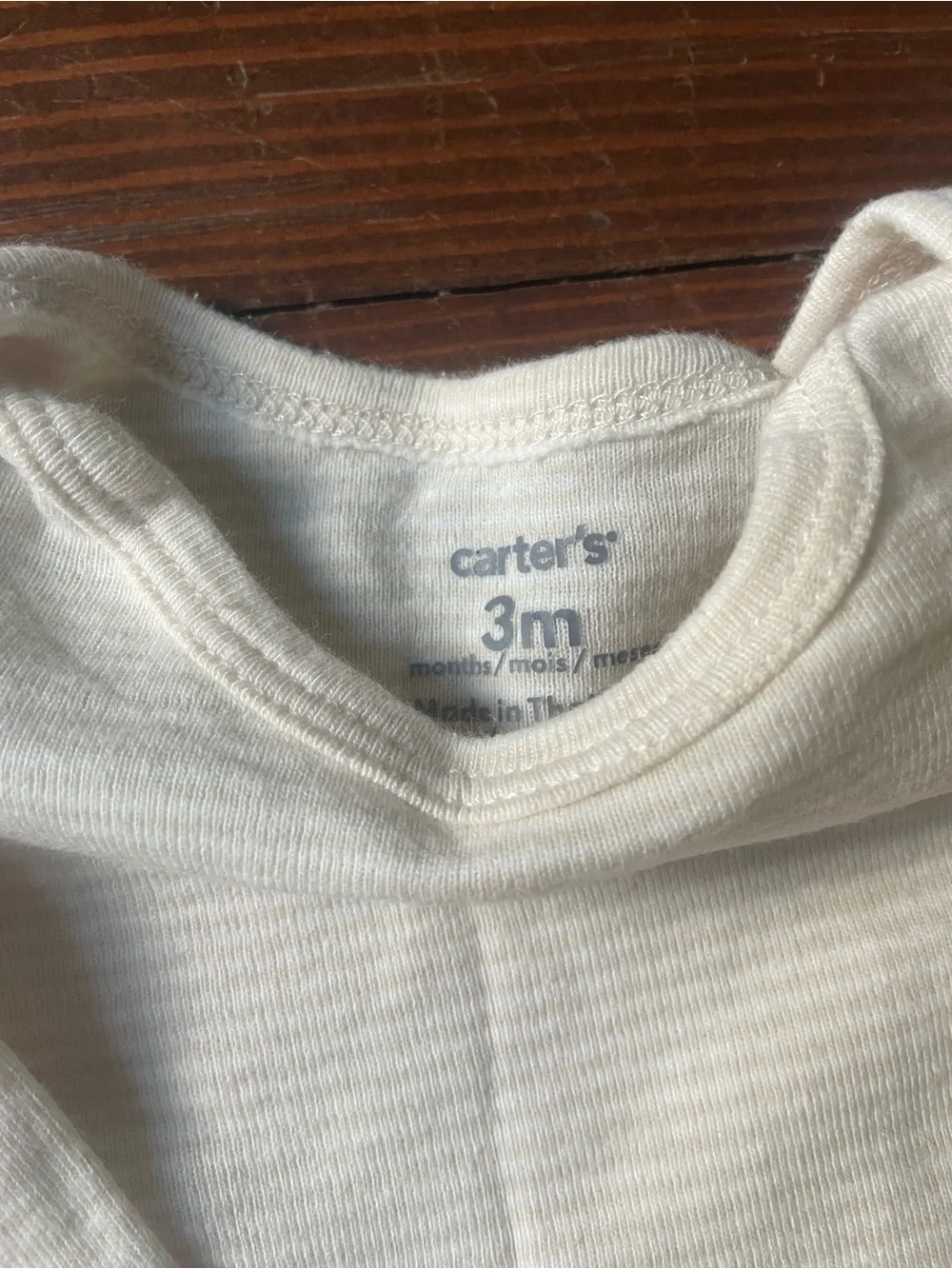 Carter's Cream and Off-White Baby Sleep Gowns